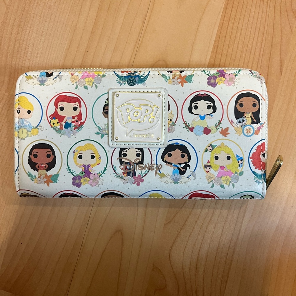 DISNEY Funko Pop! by Loungefly Disney Princess Circles Zip Around Wallet